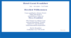 Desktop Screenshot of hotelgarnifrankfurt.com